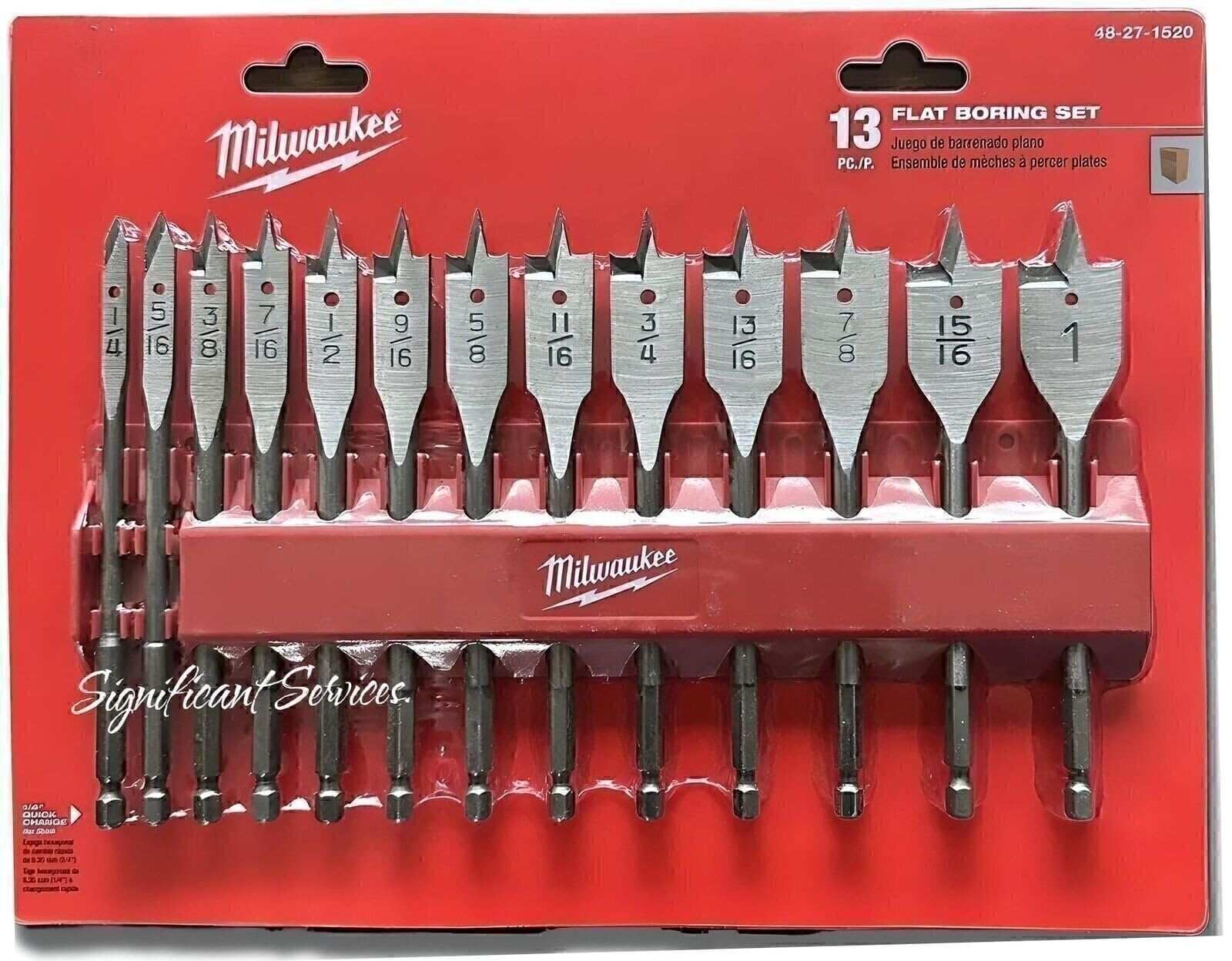 Milwaukee Electric - 13PC Flat Boring BIT Set - Amazon.com