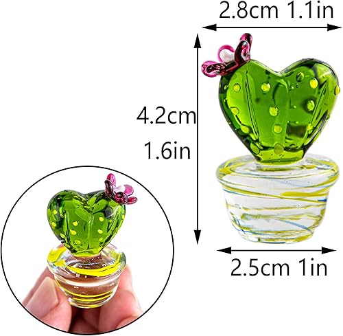 Miniatura 35 de QFkris Juego de 4 figuras de delfín de cristal soplado en miniatura de animales marinos coleccionables, figuras de delfines de cristal