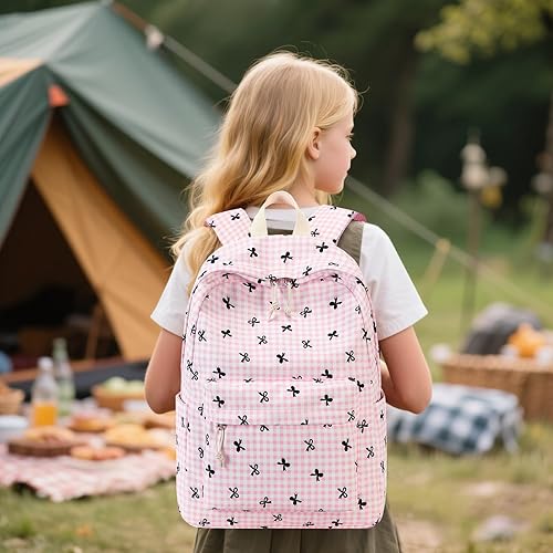Miniatura 9 de LEDAOU - Mochila para niñas y niños, mochila escolar para adolescentes, juego de mochila con lonchera y estuche para lápices