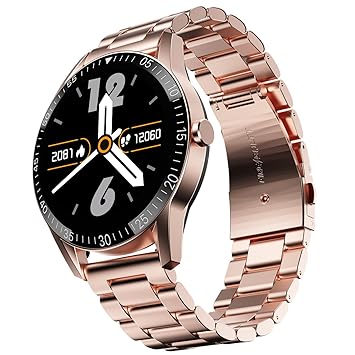Fire-Boltt Talk Bluetooth Calling Smartwatch, 1.39" TFT Display with Dual Button, Hands On Voice Assistance, 120 Sports Modes, in Built Mic & Speaker (Talk, Gold) - image, photos