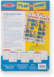 Melissa & Doug Flip-to-Win Portable Wooden Travel Game Board with 25 Flaps & 7 Double-Sided Memory Game Cards—Animals, Colors, Fruits, Shapes & Much More—Preschool Toys for Kids Ages 5+