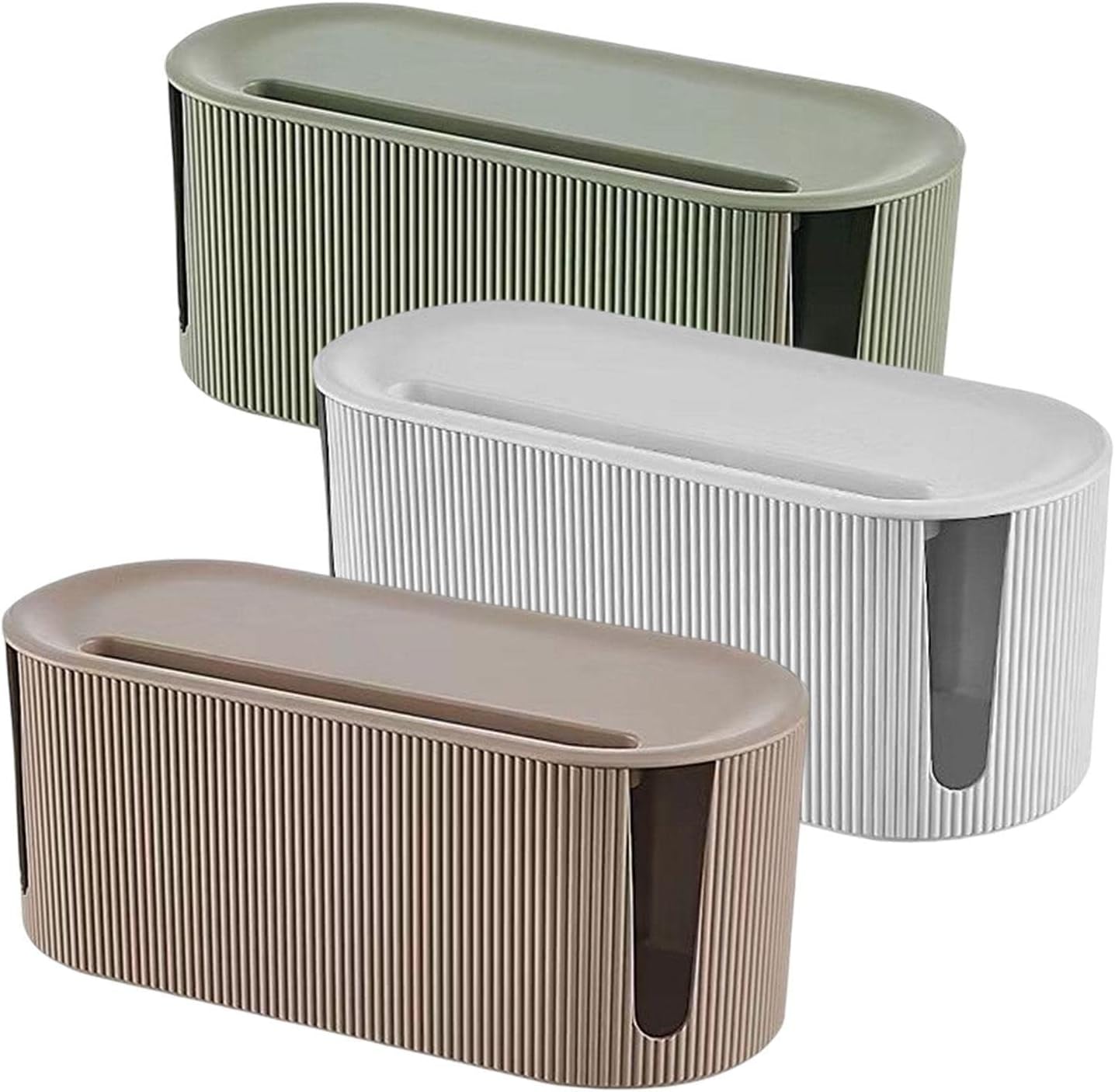 Boîte Cache-câbles Comioke - Blanc, 23.5x11.5x12.1 Cm, Pour Organiser Et Cacher Les Fils électriques