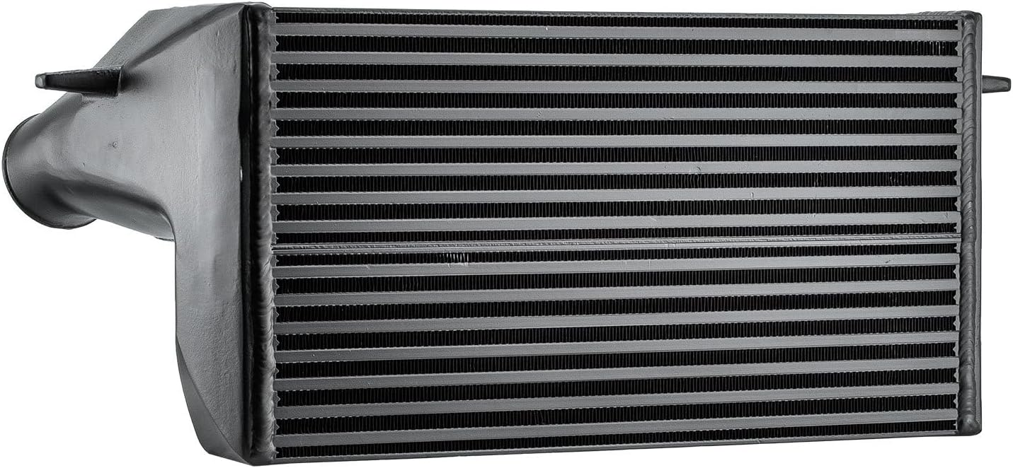 AA5052 Front Mount Aluminum Intercooler Charge Air Cooler Fits for BMW 135i/335i/335xi E82 E90 E91 E92 E93 2008-2011 09 10 Black