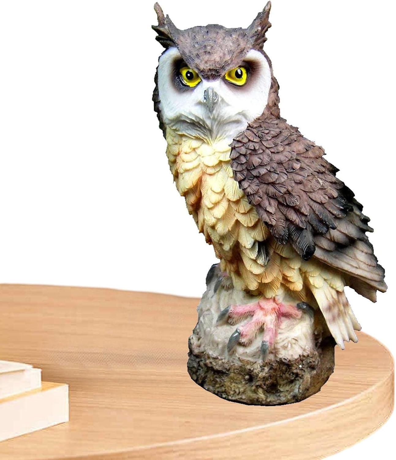 Owl Garden Statue Owl Animal Figure to Scare Away Birds Outdoor Owl