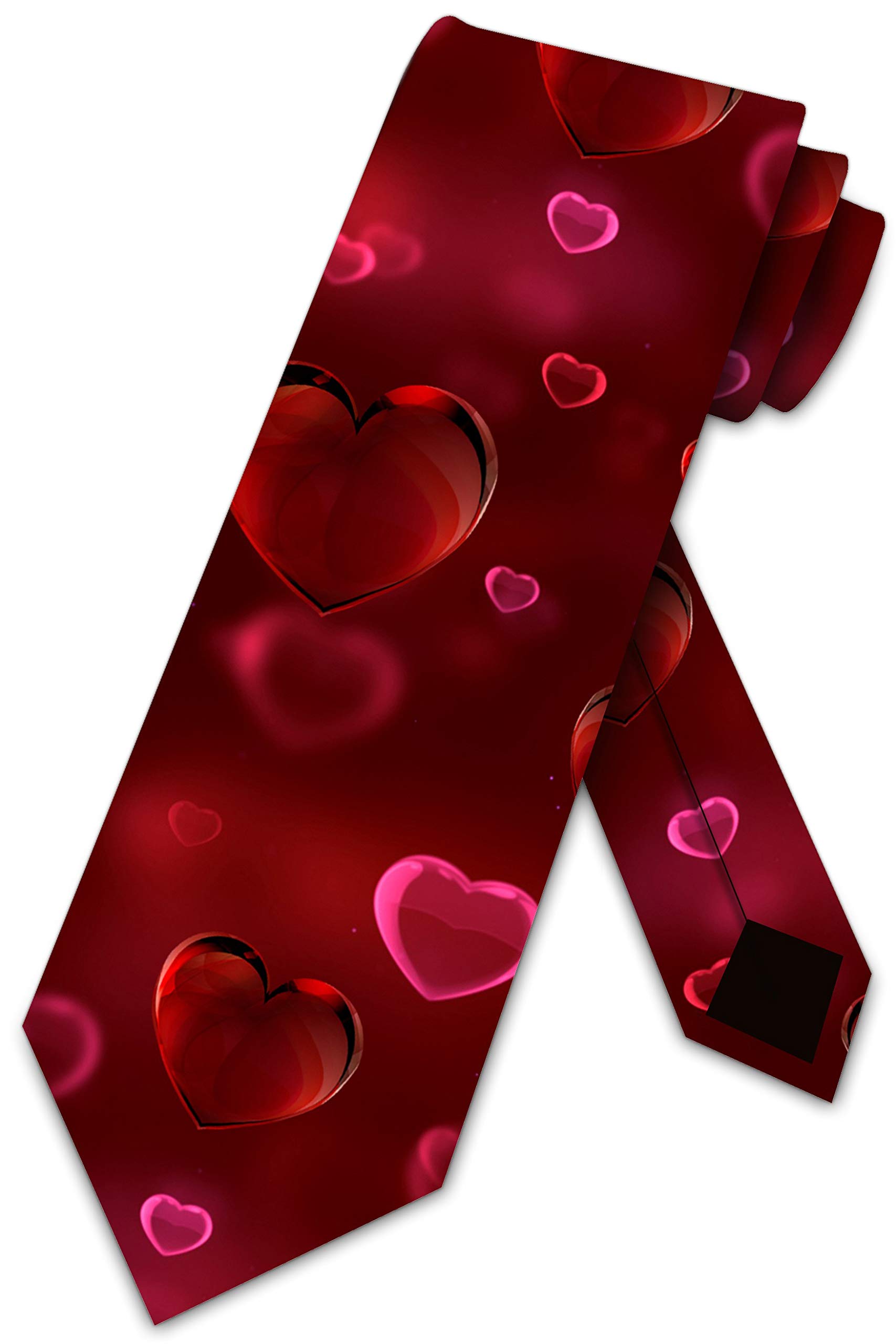 Atourdealss Men's As Shown Heart Tie Valentine's Day Necktie By