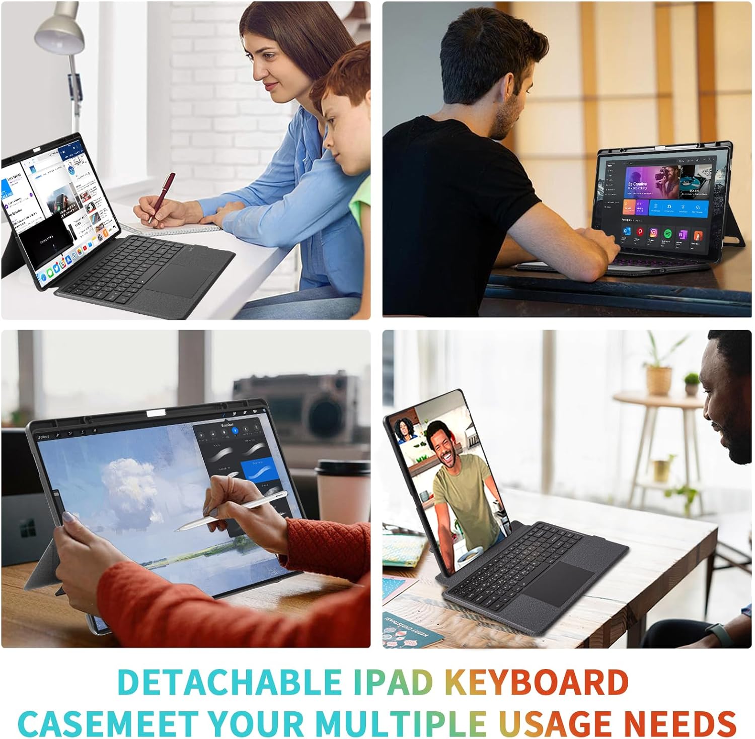 كيبورد مغناطيسي قابل للفصل بإضاءة خلفية – متوافق م...