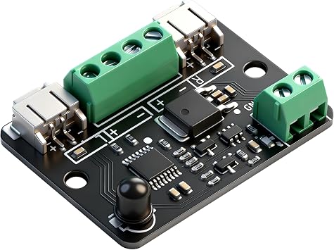 Infrared Remote Control Motor Driver Kit - Dual Motor Controller Module with Receiver and PH2.0 Interfaces, Includes Remote & Battery Box, Easy to Install for Robotics, DIY Projects