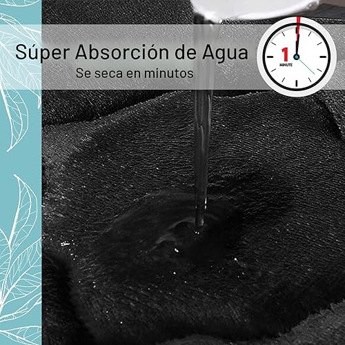 Miniatura 6 de OLANLY Alfombras de baño de espuma viscoelástica en forma de U de 20 x 20 pulgadas, ultrasuaves y absorbentes, antideslizantes, gruesas, lavables a