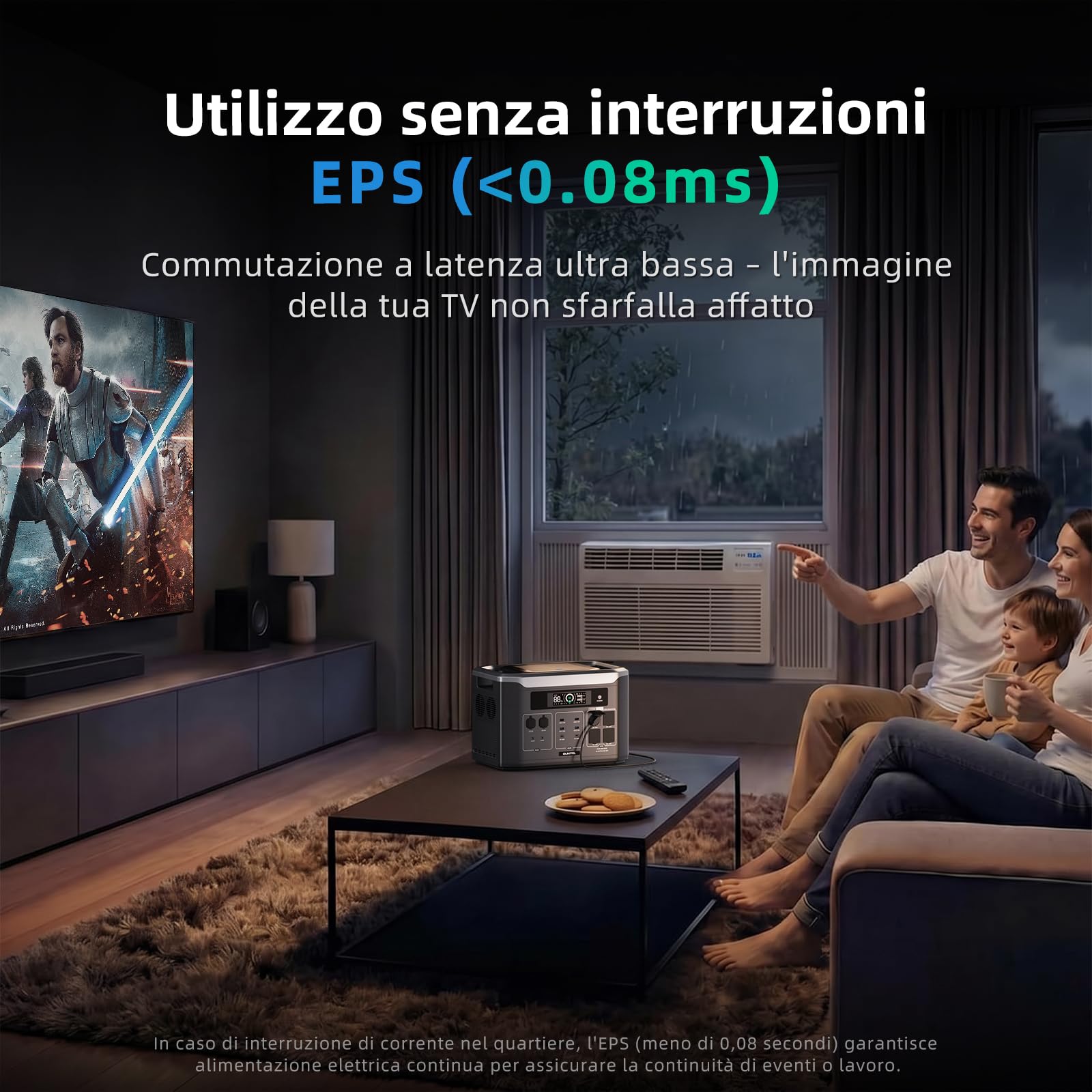 OUKITEL BP3000E Power Station Portatile 3200W, Batteria LiFePO4 da 2048Wh (Espandibile a 16384Wh), Generatore di Corrente con Pannello Solare, Alimentatore di Emergenza per Casa, Camper e Off-Grid