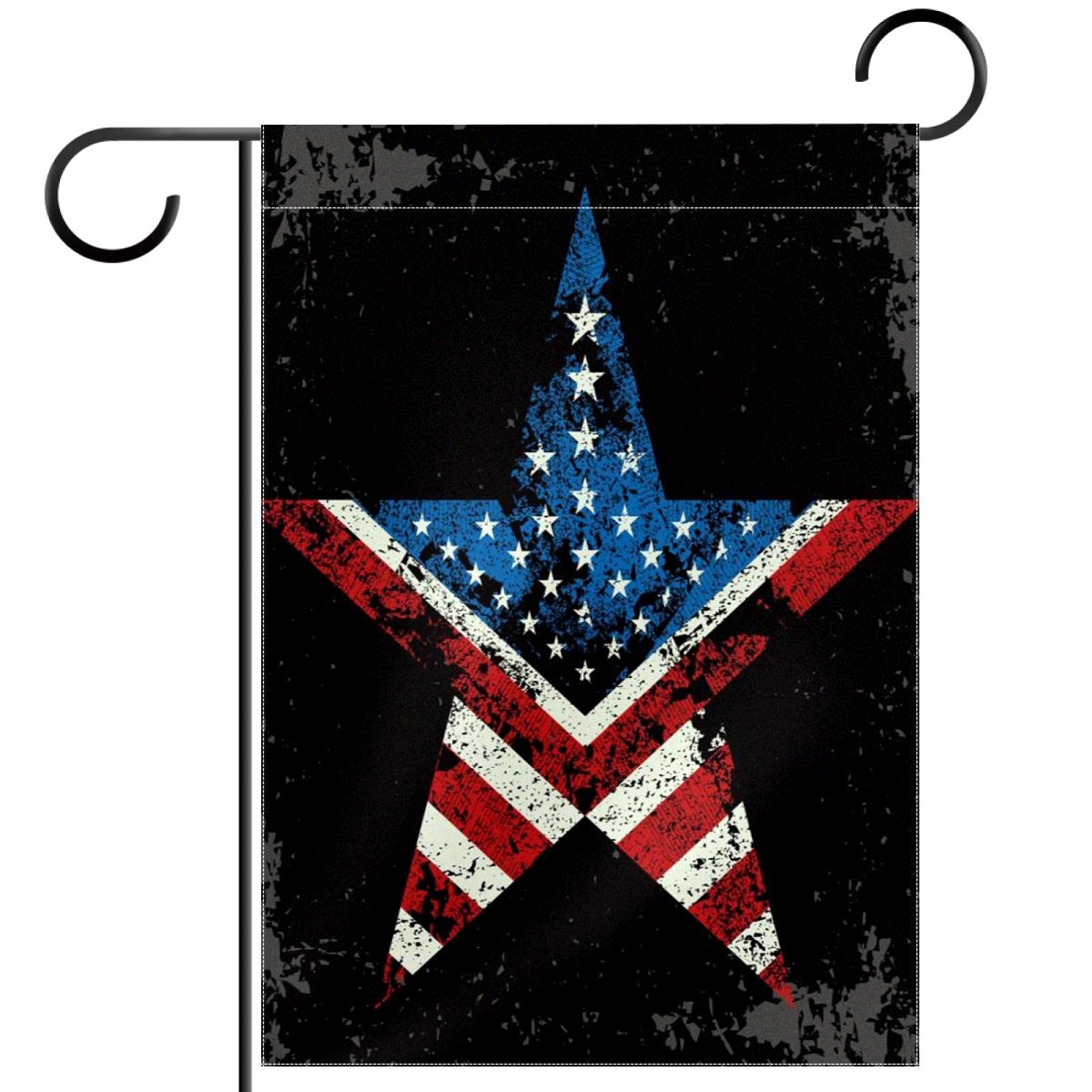Drapeau de jardin USA rétro en polyester 30x45 cm double face - 7