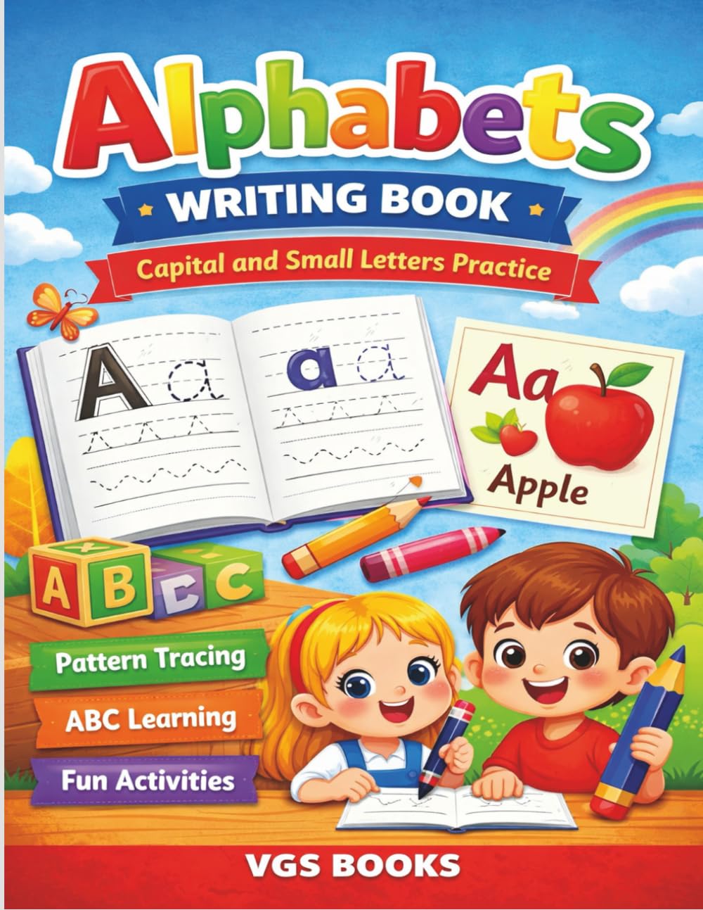 Alphabet Writing Practice for Toddlers & Preschoolers: Capital and Small Letters (Practice) - Pattern Tracing - Alphabet - Early Learning - Letters ... for Toddlers, Nursery, Pre School Children