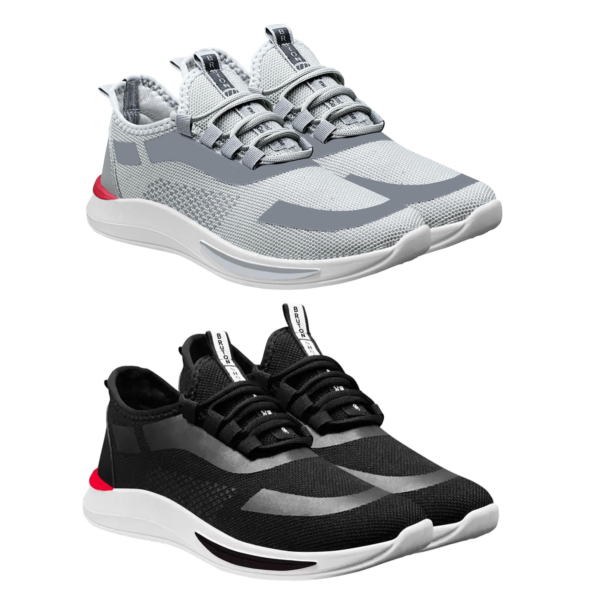 BRUTON Black Casual Shoes Sneaker Canvas for Mens Daily use Shoe for Boys Shoe for Men (Pack of 2) (Numeric_6) (B0BLNF2TQM) Amazon Price History, Amazon Price Tracker