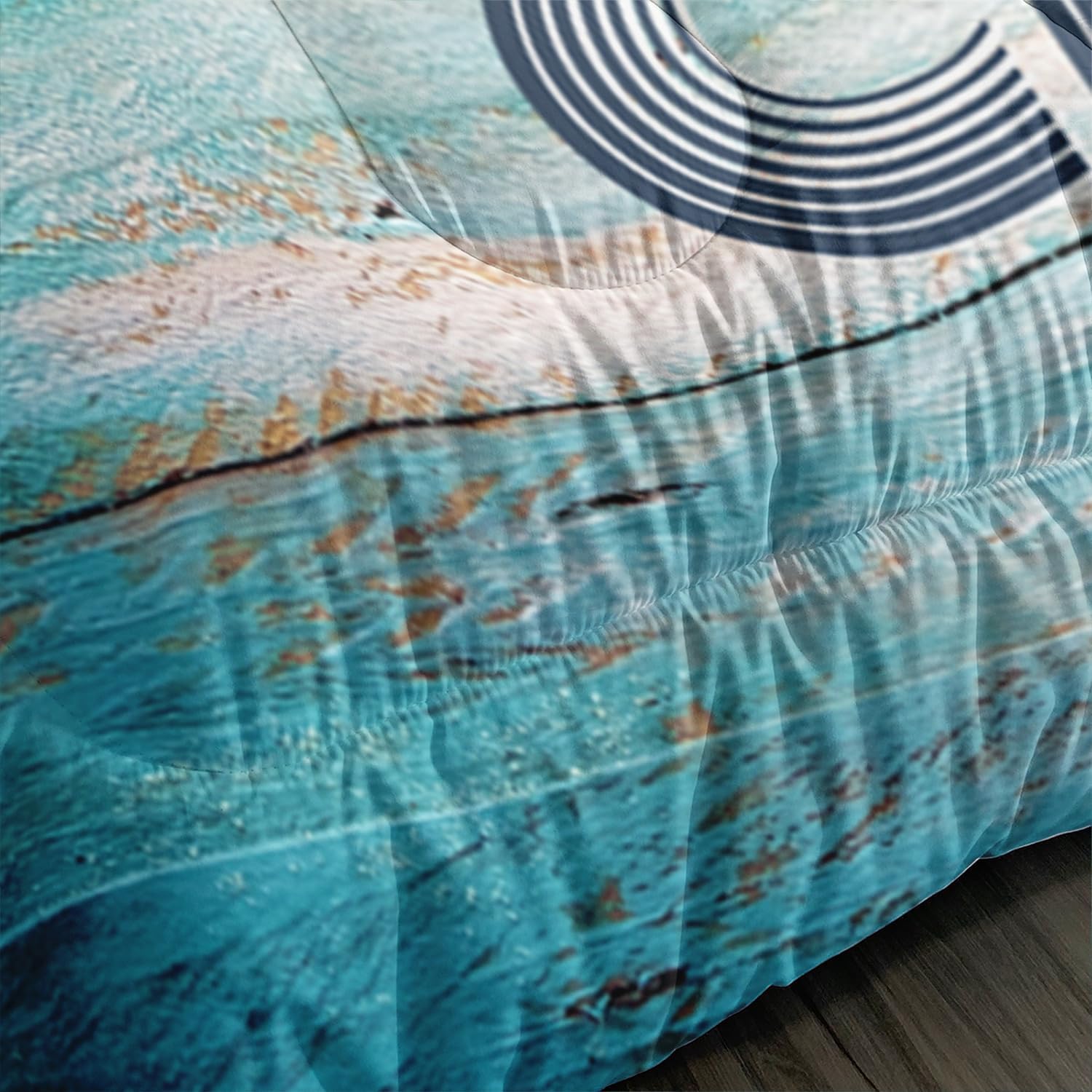 AILONEN Surfboard Comforter Set Twin Size, Hawaiian Ocean Style Bedding Set for Kids Boys,Rustic Farmhouse Barn Bed in a Bag,Ultra Soft Brushed Microfiber Duvet Set,3 PCS,1 Quilt and 2 Pillowcases