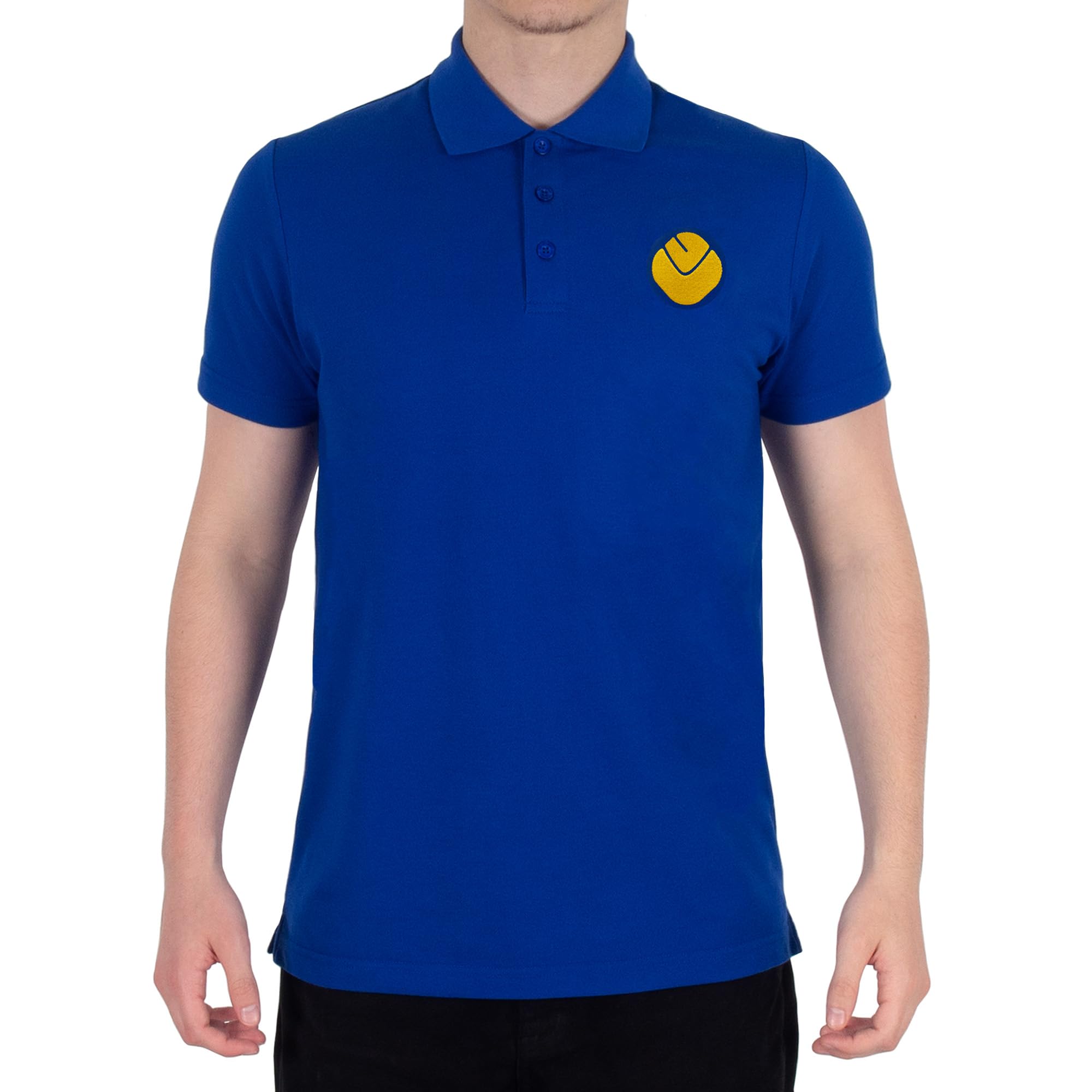 fan originals Leeds Polo Shirt Adults Royal Smiley XL