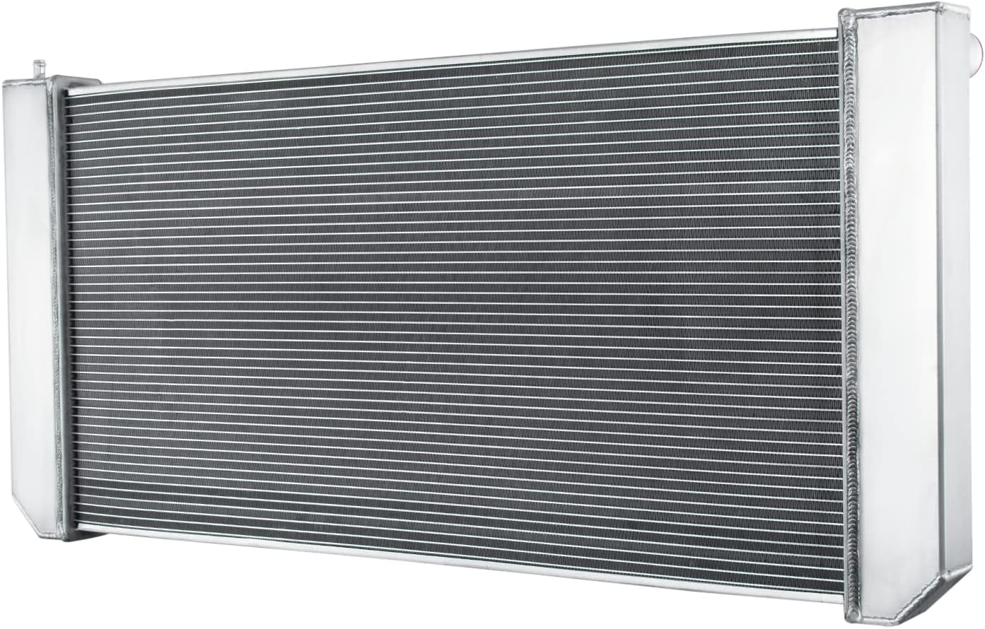 13296 3 Row Aluminum Radiator for 2003-2009 Chevy/GMC C4500 C5500 C6500 Kodiak Topkick 6.6L 8.1L for 2005-2008 Isuzu HTR 7.8L AT Radiators Shroud 2x14" Fan Thermostat Relay Kit 2004 2006 2007