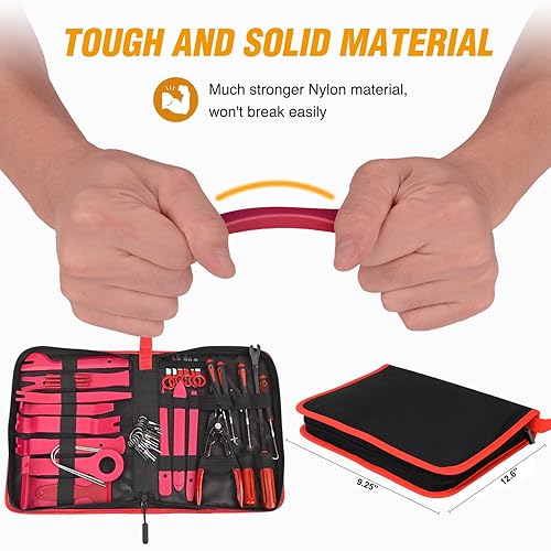 Vista 18 de GOOACC 190 clips de retención de automóvil y removedor de sujetadores, 18 tamaños y aplicaciones más populares, juego de remaches de pasador de 190