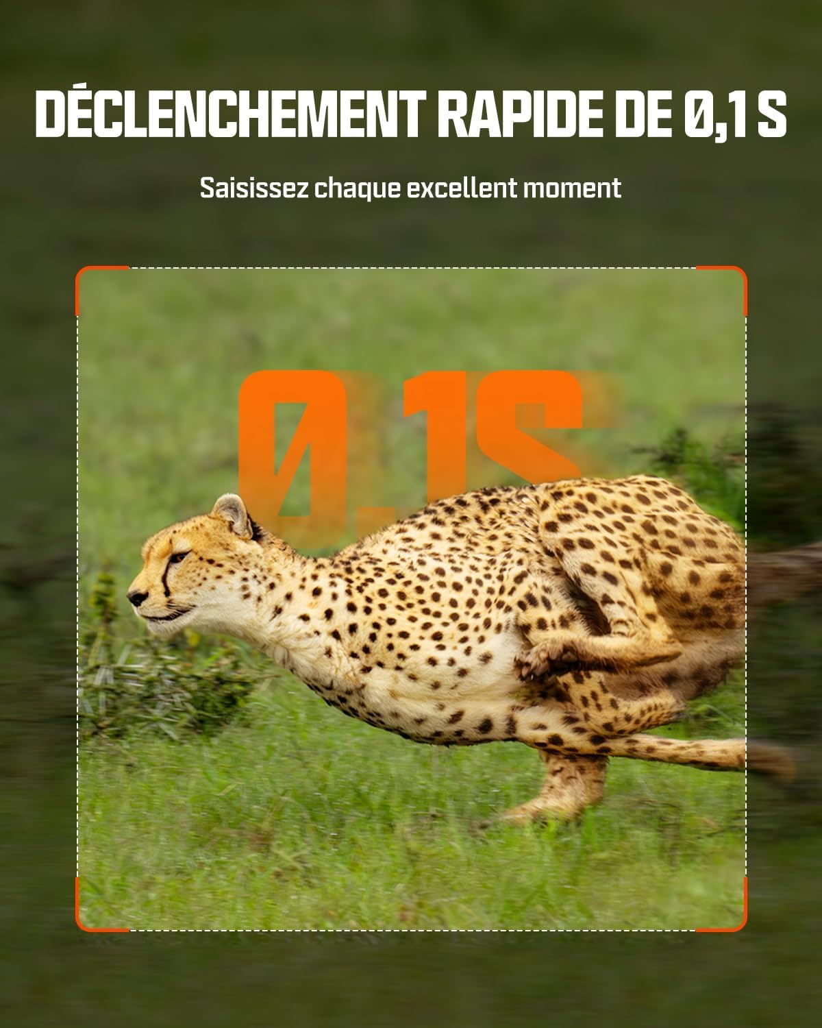 CEYOMUR Solaire Camera de Chasse, 4K 64MP 30fps WiFi 6 Caméra de Chasse | Carte SD 64GB, 0,1s Activée par Mouvement, IP66 Étanche Vision Nocturne, 5200mAh Batterie Rechargeable