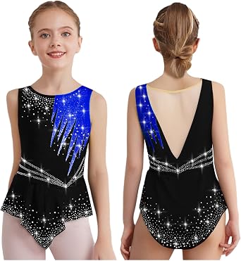 Loyan Gymnastics Leotard for Girls Ballet Leotards Tutu Dress Rhythmic Dance Costume Jazz Latin Skirted Bodysuit