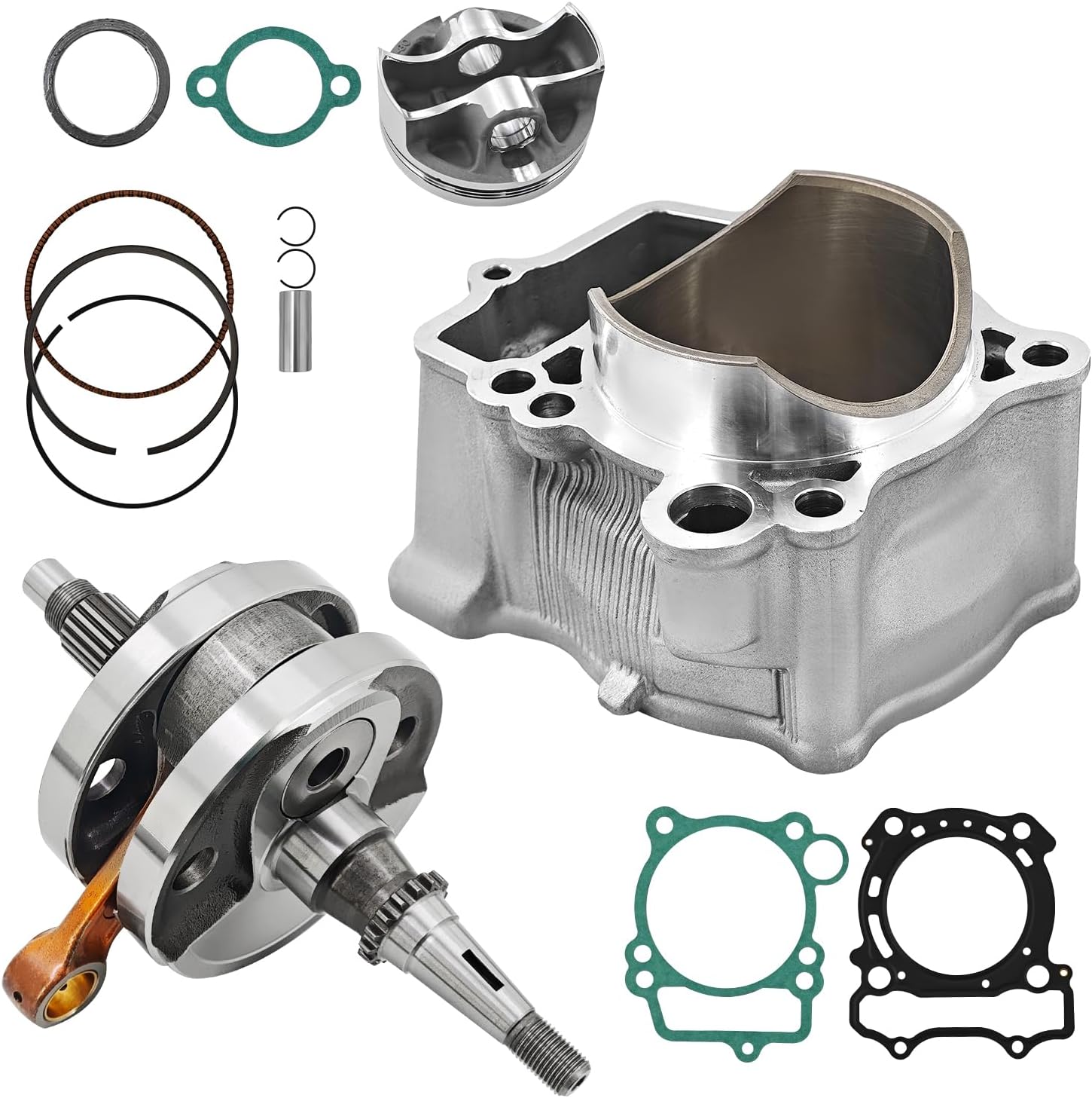 5XC-11400-22-00 Crankshaft Assembly Cylinder Piston Top End Rebuild Kit Compatible with Yamaha YZ250F 2005-2013 Replace #5XC-11631-00-00 5XC116310000 5XC1140022-00