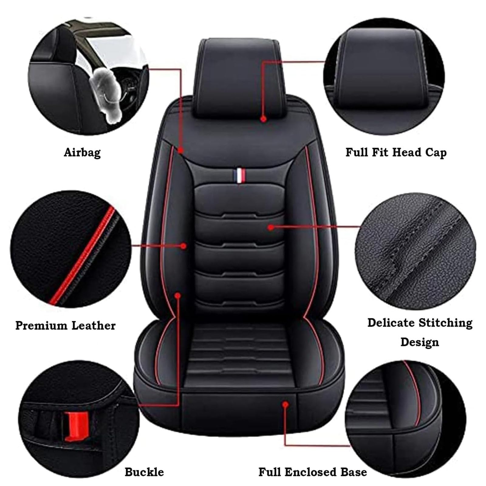 Housses de Siège de Voiture pour Ford Ranger Super Cab/Fo-RD Ranger Double Cab 2006-2024 2025-2026 PU Cuir Imperméable Antidérapant Housses De Siège Interieur Accessoires,B