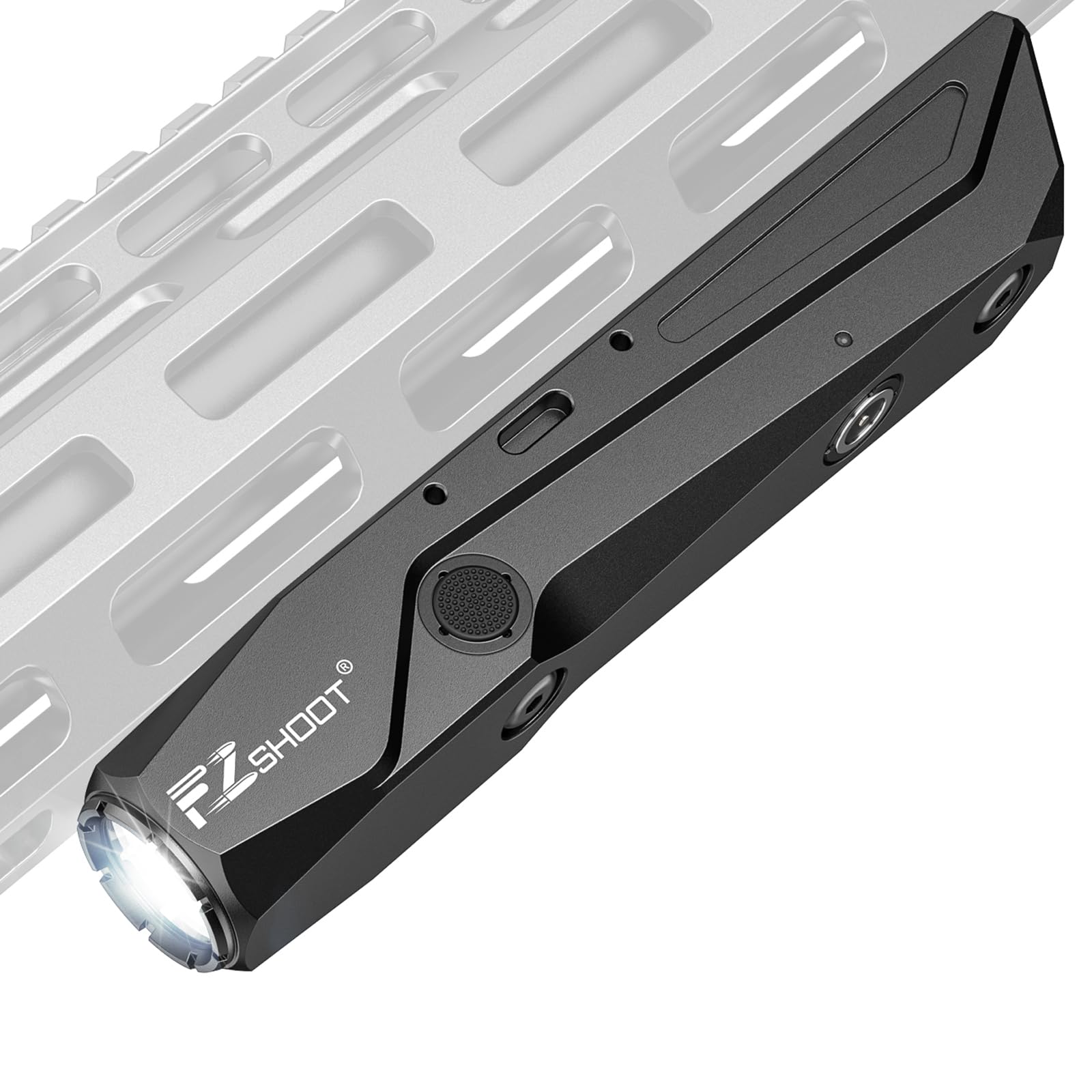 EZshoot1700 Lumens Tactical Flashlight with Magnetic Rechargeable, Rifle Light Compatible with Picatinny and M-Rail, Home Defense and Hunting Flashlight