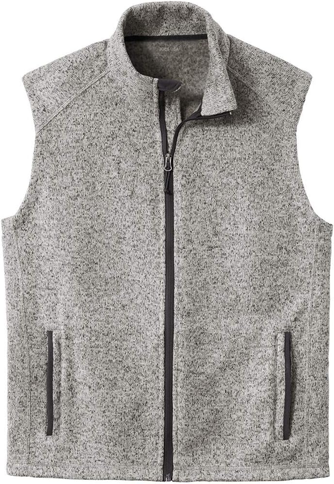 Joe's USA Mens Sweater Fleece Vest in Sizes XS-4XL