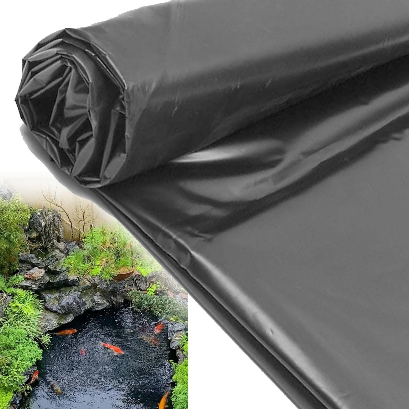 Bâche de bassin anti-UV et réutilisable pour étanchéité de jardin