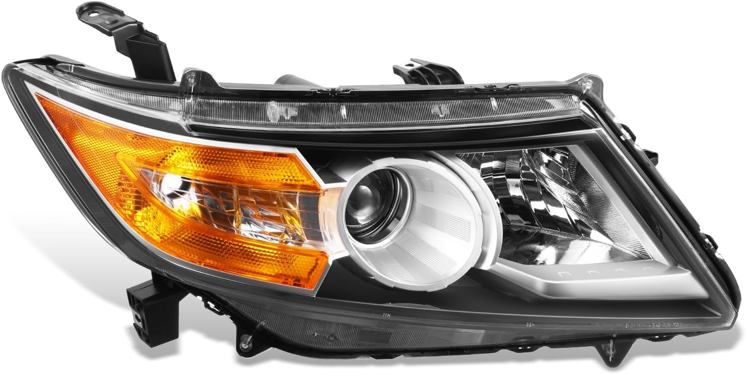 DNA MOTORING Right OE Style Projector Headlight Compatible with 2014-2017 Honda Odyssey, OEM-HL-0236-R