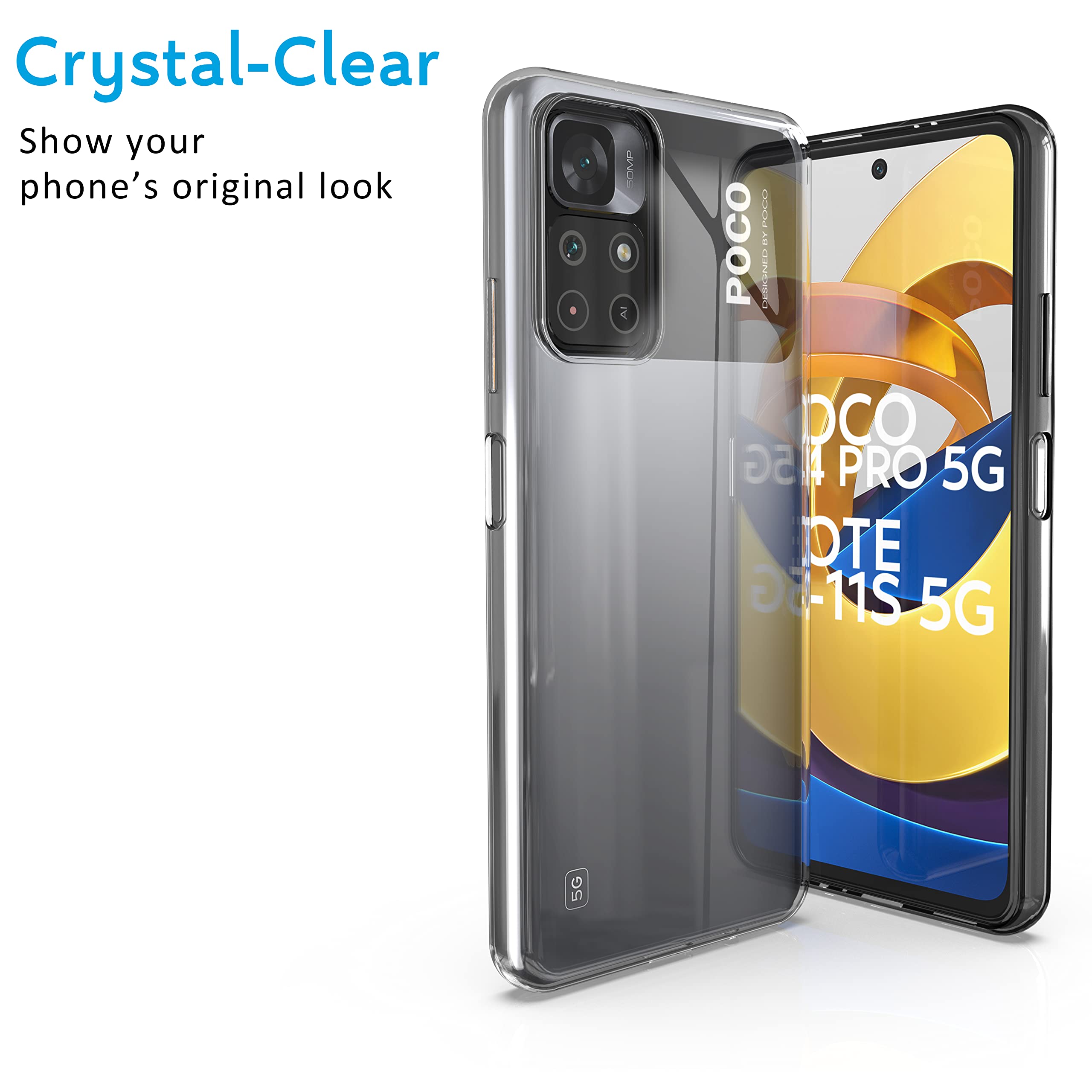 Custodia BigBen Xiaomi Redmi Note 11S Trasparente Morbida e Sottile