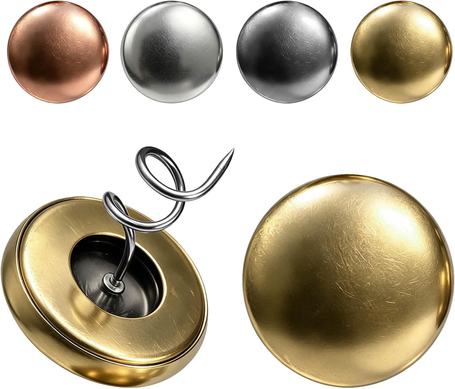 Copper-Wrapped Upholstery Twist Pins,12 Pack, Antique Bronze