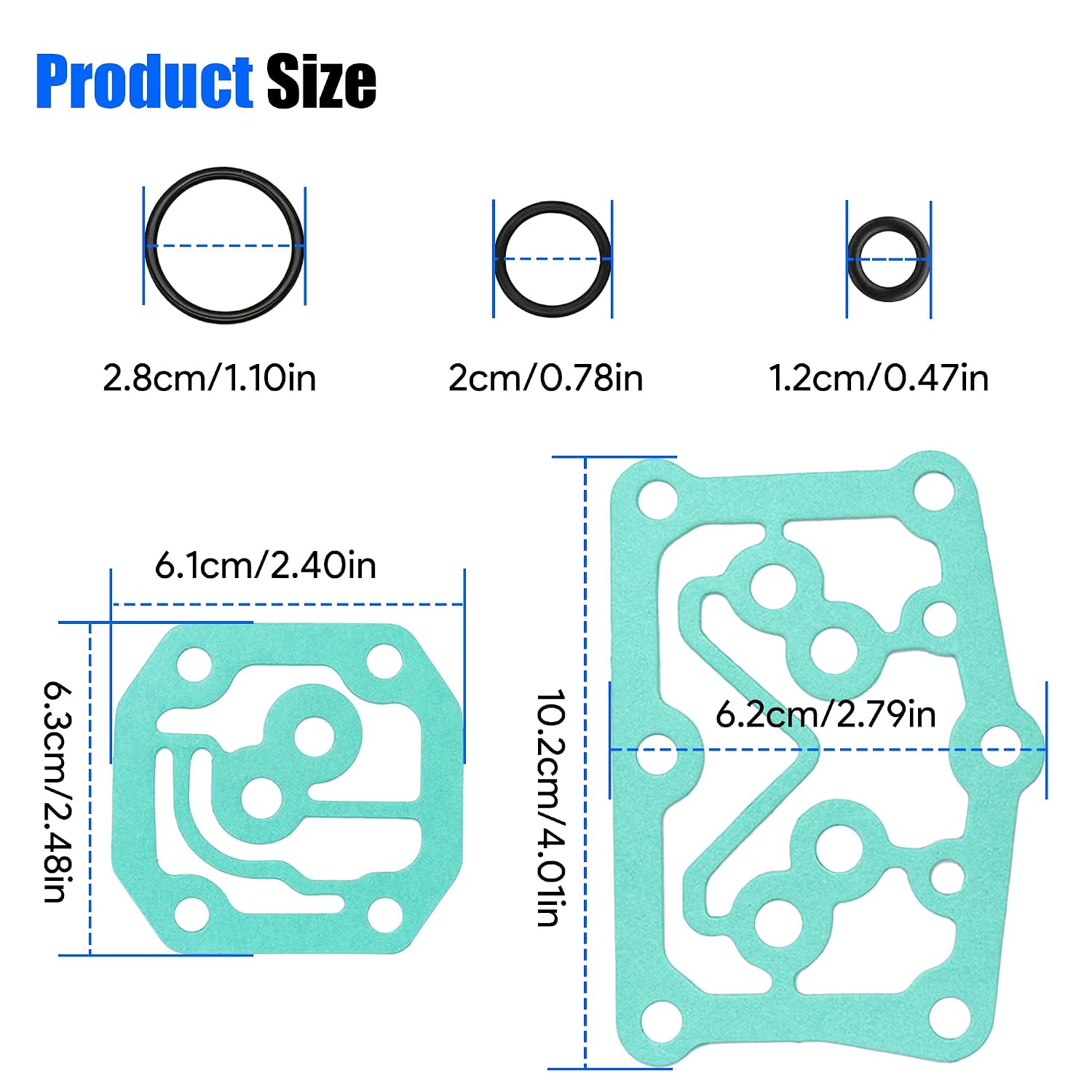 Automatic Transmission Linear Solenoid Gasket and O-Rings Seal Kit Fit for Honda Civic 2006-2013 for Fit 2007-2013, Replacement 28262-RPC-000 28252-PRP-000
