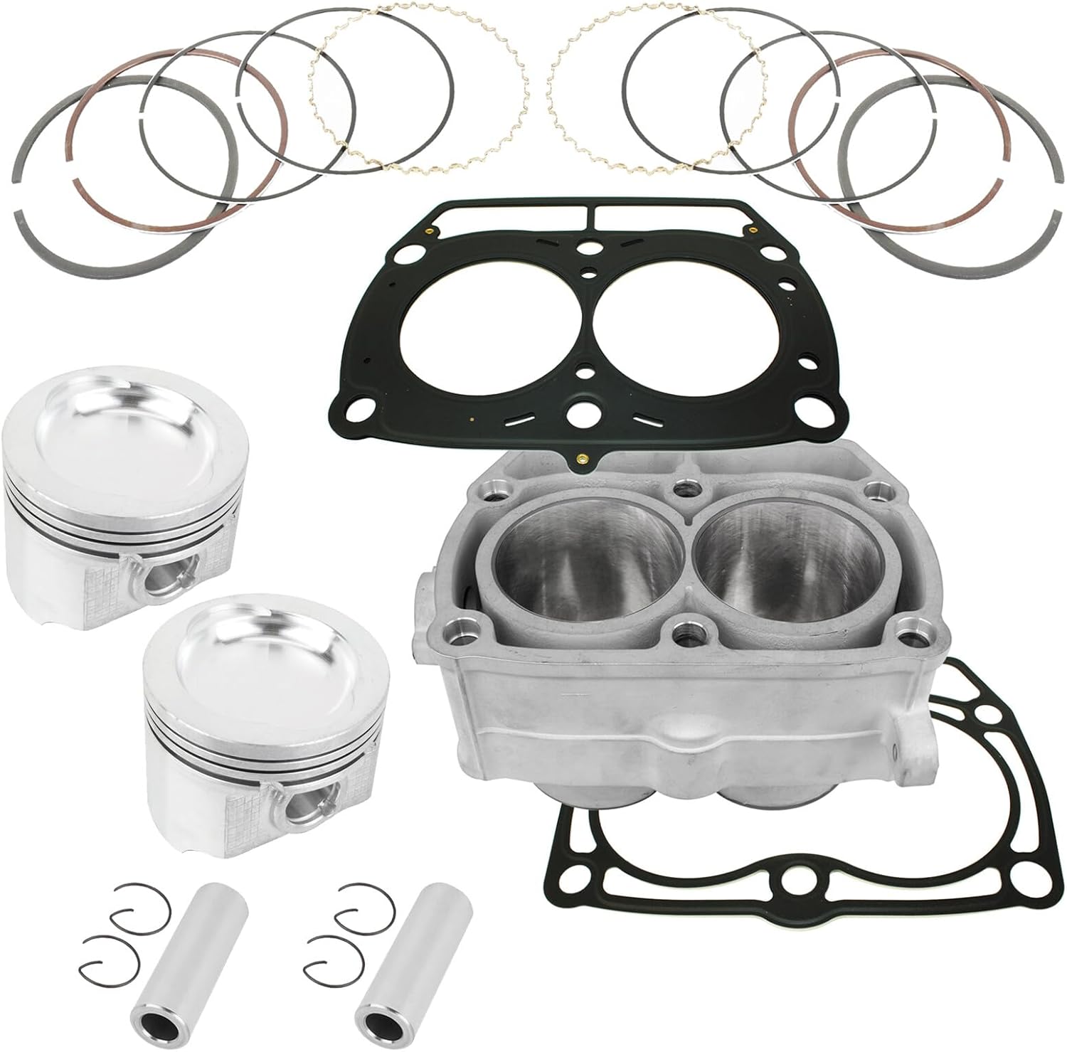 Powersports Replacement Parts for Cylinder And Piston Ring Kit Gasket For Polaris Ranger 700 4X4 6X6 EFI 2006-2009 Mod-C33C-21548