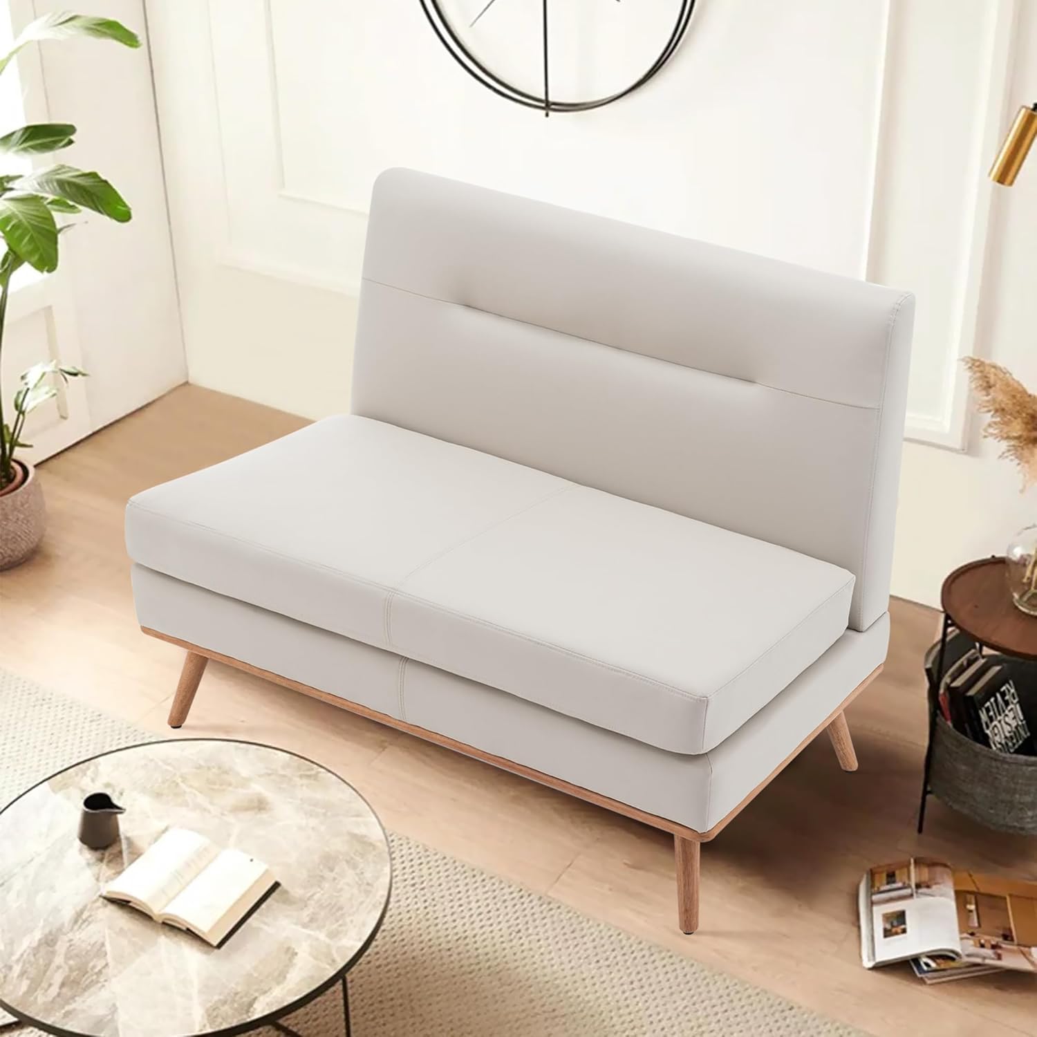 Yongqiang Upholstered Settee Bench with Back Small Jamaica Ubuy