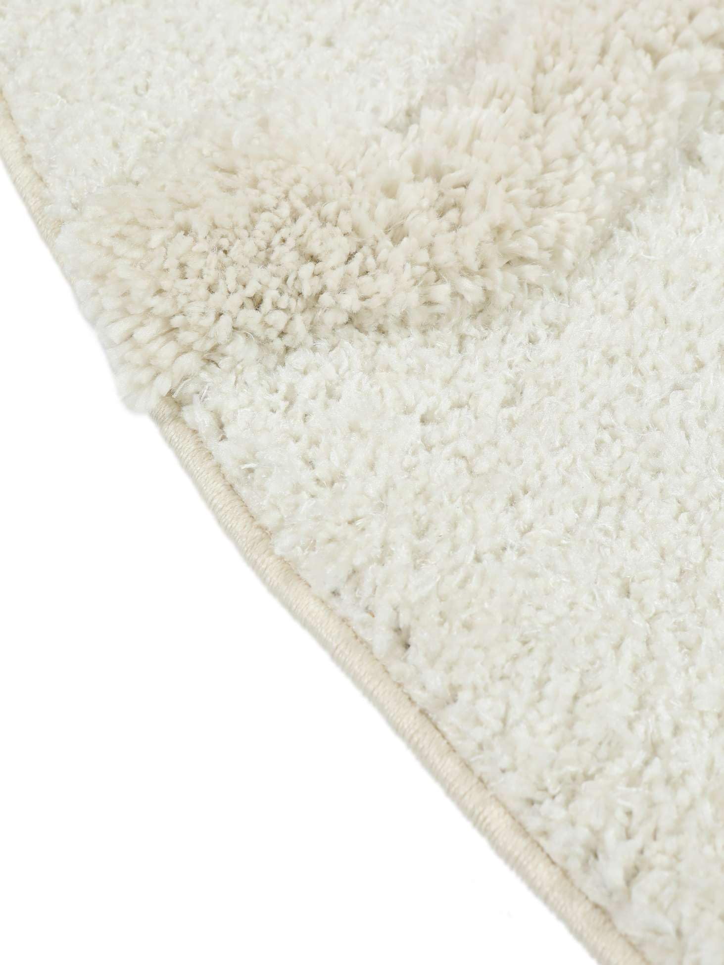 RugVista Ginori Alfombra, Ø 160 cm, Off Blanco | Modernas, Redondo, Pelo lungo, Limpieza en seco, Oeko-Tex 100