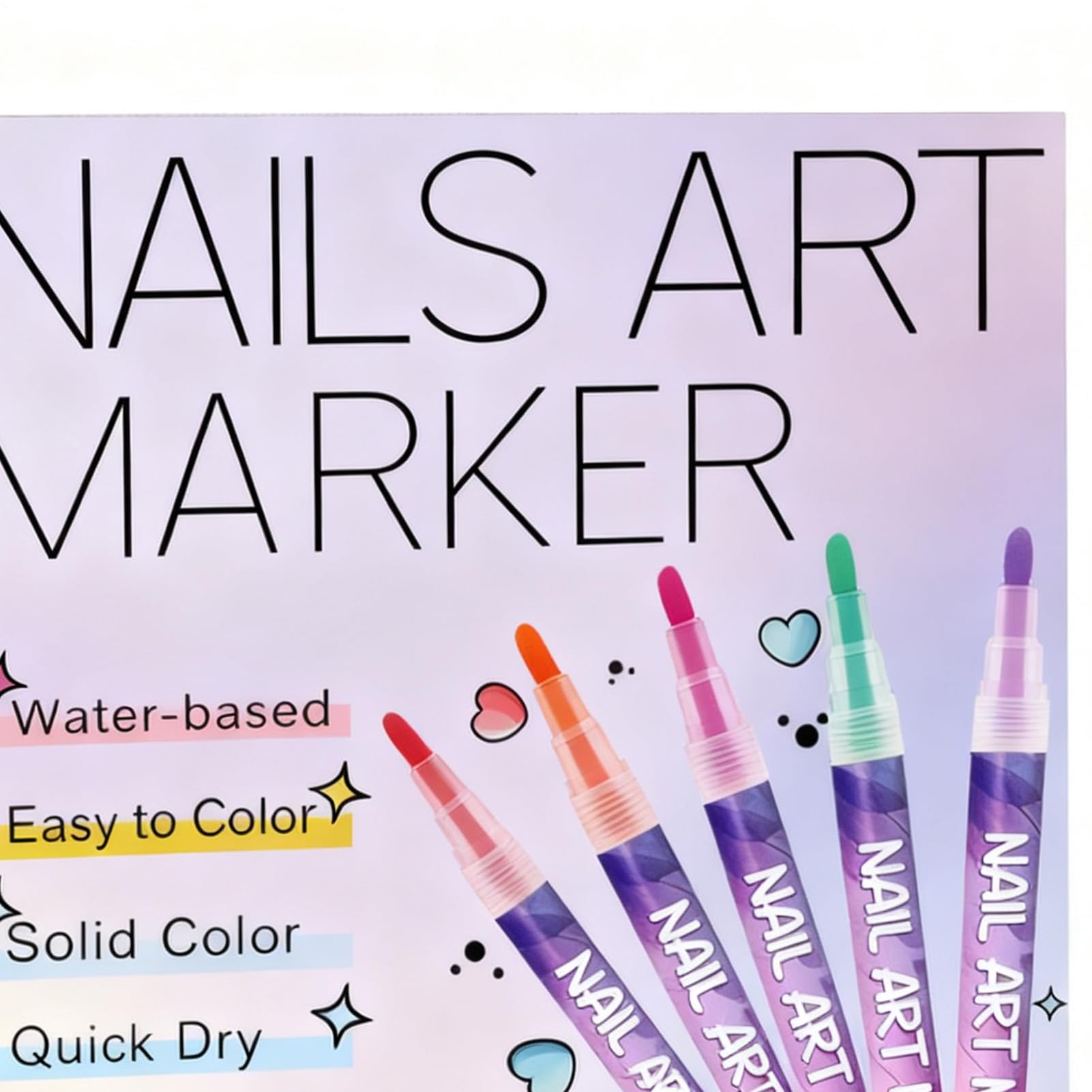 Feutres À Ongles 12 Couleurs Pour Ongle En Gel, Kit De Stylo À Ongle DIY, Stylos Vernis À Ongles 3D, Stylo À Pointillage À Séchage Rapide Pour Le Dessin Et La Peinture D'ongles DIY