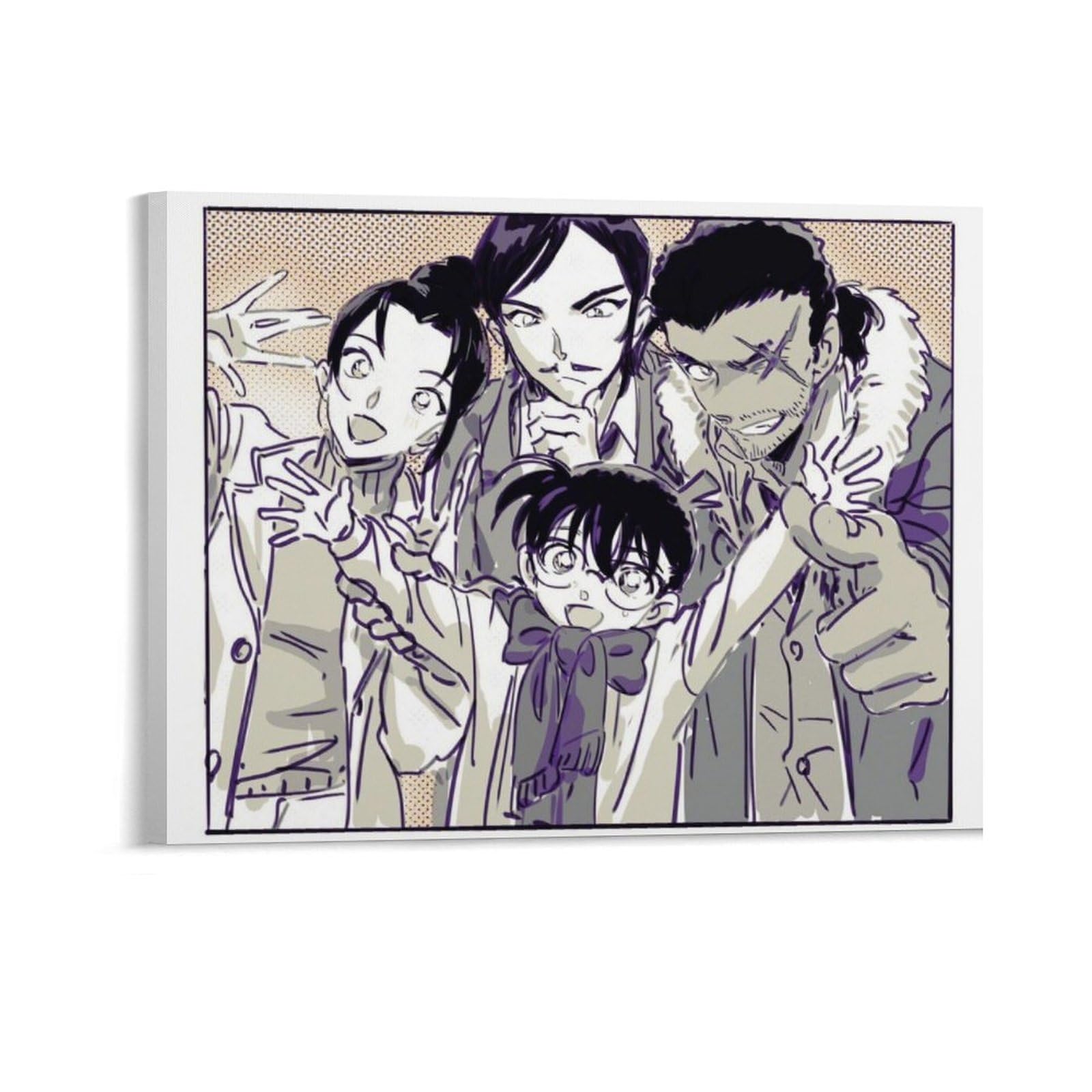 Amazon.co.jp: コナン 絵画 ポスター アートパネル 名探偵コナン 隻眼