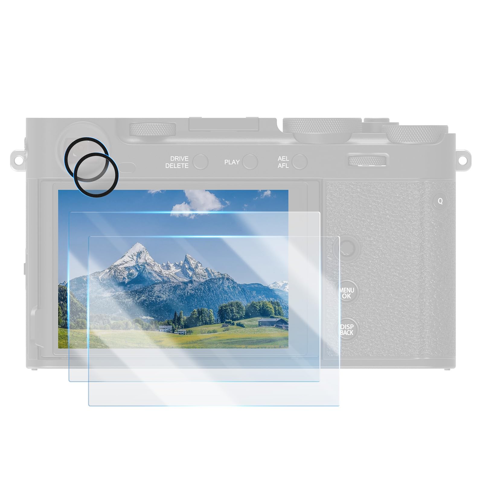 SMALLRIG 2Pack Screen &Viewfinder Protector for FUJIFILM X-E5, 0.3mm Ultra-Thin Tempered…