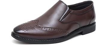 Boy's Genuine Leather Mocassin Slip On Formal Shoes