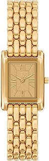 Reloj de tres manos Essex de acero inoxidable en tono dorado para mujer (modelo: MK4997)