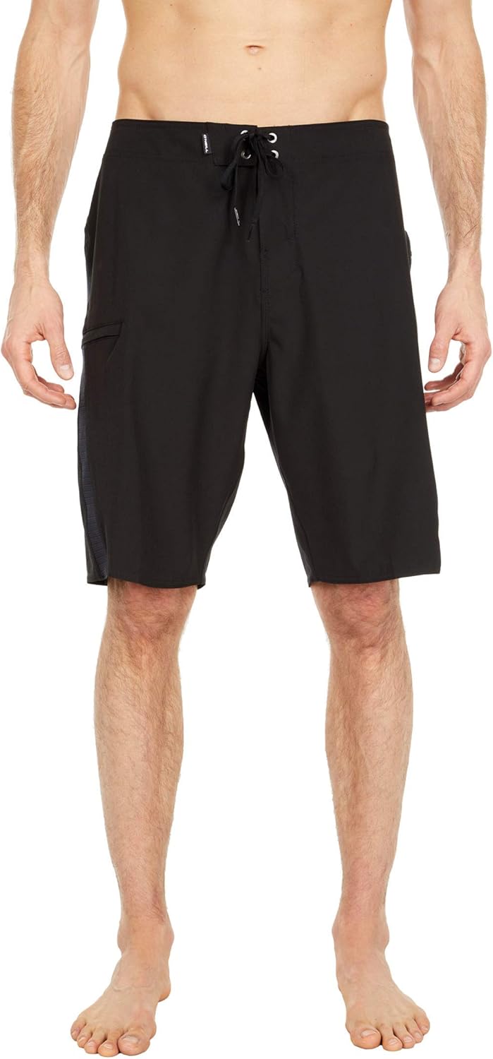 O'NEILL Men's 21 Inch S-Seam Boardshorts - Water Resistant Swim Trunks for Men with Quick Dry Stretch Fabric and Pockets,Black 4,31