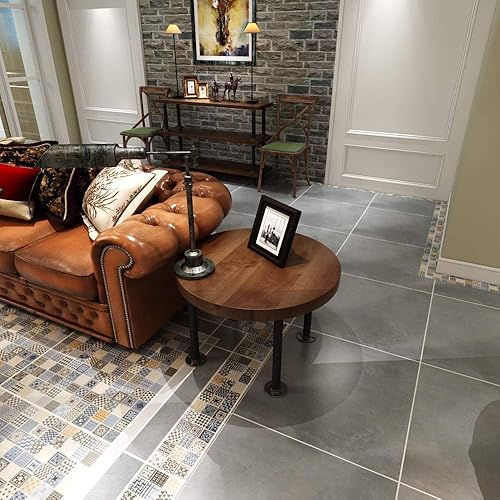 Miniatura 4 de MUZIK Juego de 4 patas de mesa de tubo industrial, patas de base de hierro para mesas auxiliares y mesas auxiliares, escritorios, mesitas de noche,