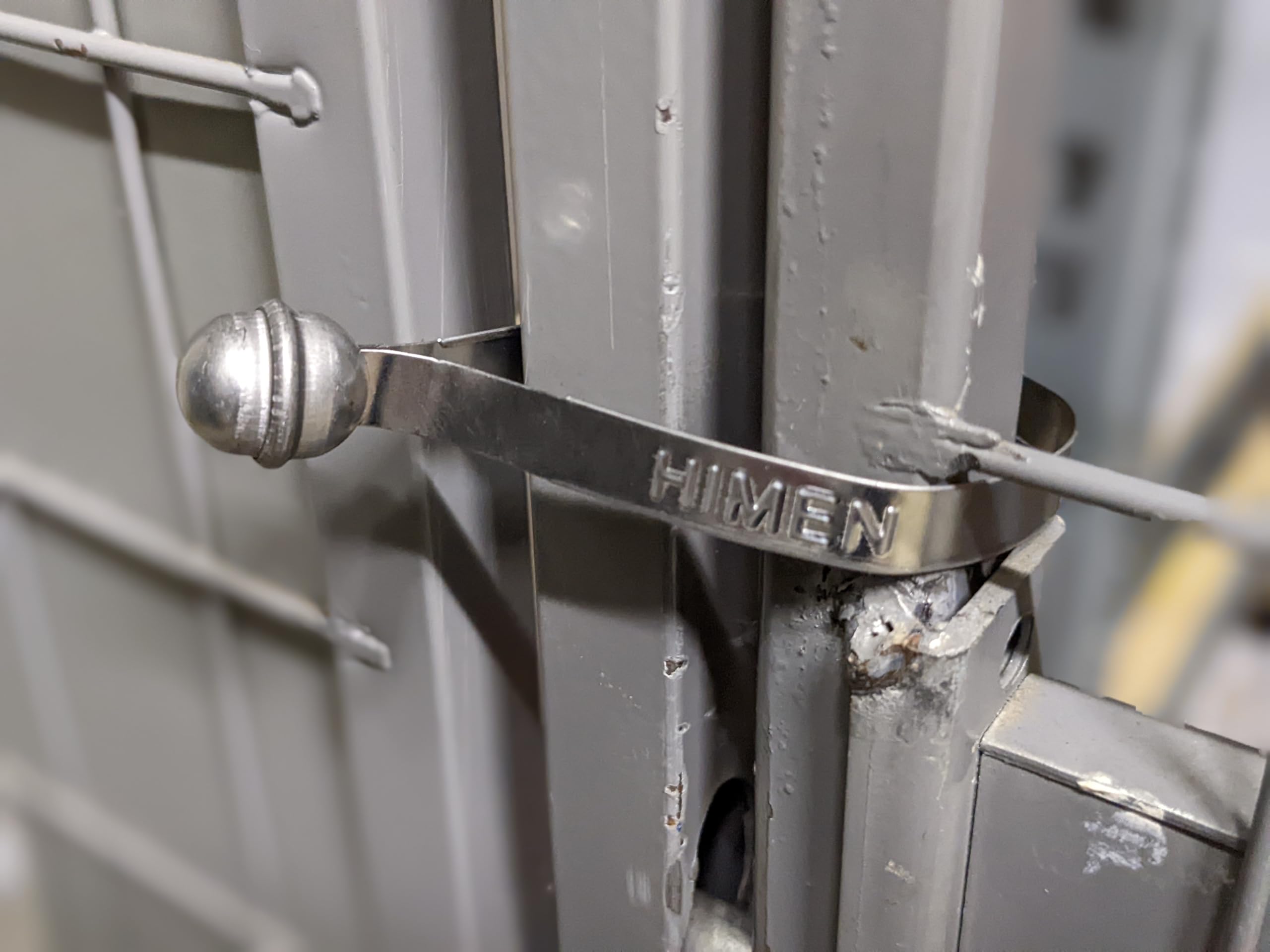HIMEN 100 Scellés de sécurité métalliques type manchette à emboîtement numérotés BMS-215F