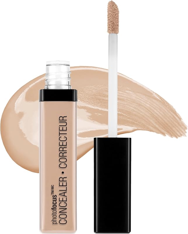 Photo Focus Concealer, Light Honey, Under Eyes, Makeup, Blemish, Full Coverage, Lightweight