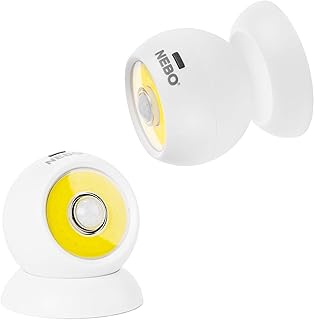 Motion Sensor Light Battery Operated: 90 Degree Sensor Motion Activated Light; Great for Wireless Ceiling Light, Closet Lighting, Outdoor Ceiling Light, Above Shower Light, NEBO Eye Smart Sensor Light