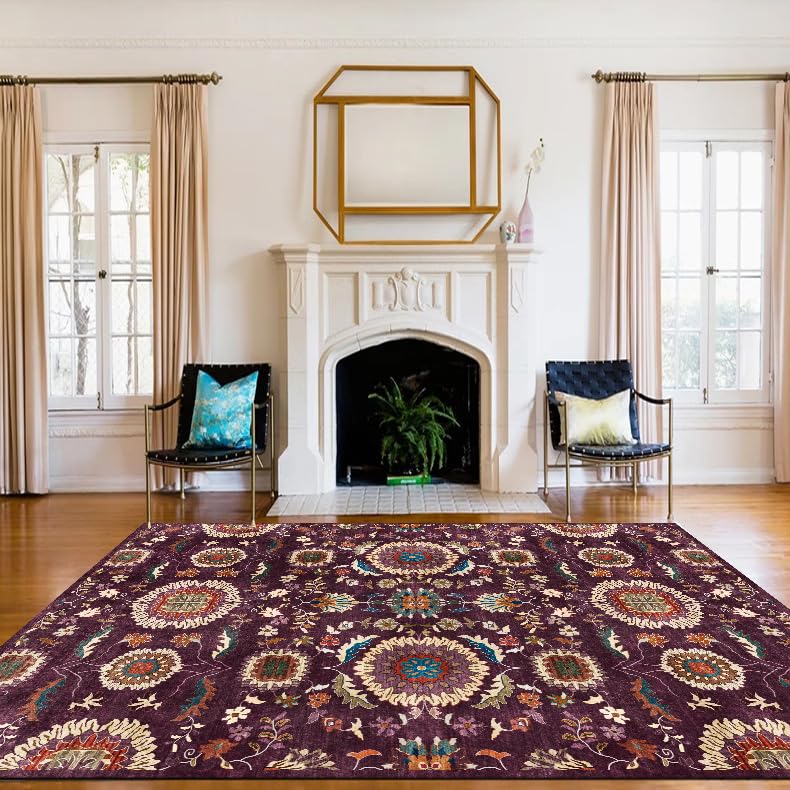 Tapis lavable pour couloir et cuisine élimine les glissades style rétro