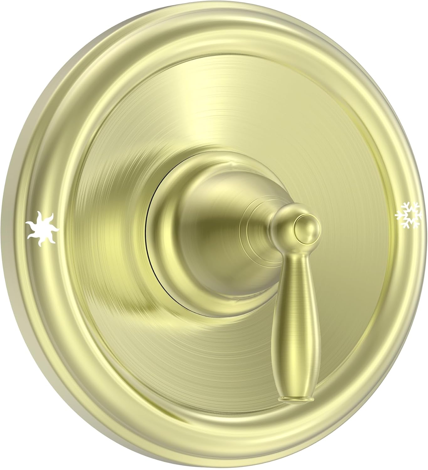 T2151BG Brantford Valve Trim Kit, Brushed Gold Shower Trim Kit Shower Lever Handle, Compatible with Moen 2510 Valve