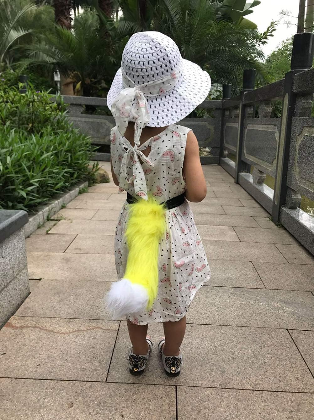 Faux Fur Fox Costume Cat Tail Cosplay Halloween Christmas Party Costume, One Size