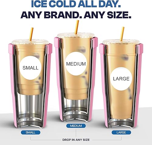 Miniatura 5 de Frostbuddy To Go Buddy - Vaso térmico de acero inoxidable con aislamiento al vacío de 30 onzas para bebidas calientes y frías, vaso de acero