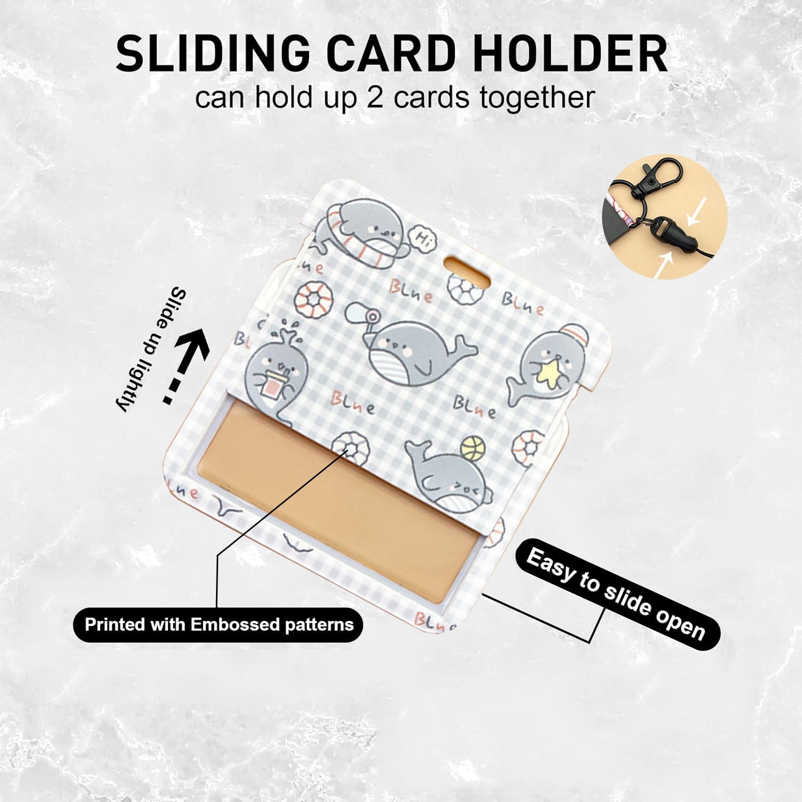 KHDULQ Collier Porte Carte, Porte Badge, Porte Badge Tour De Cou, Porte Carte Avec Cordon, Tour De Cou Badge(Collier Cactus Vert, Poche Carte) Pour Fournitures De Bureau Et Scolaires