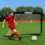FORZA Square Pop-Up Football Goal [3 Sizes] | Portable Goal Posts for Kids Shooting Practice - Pop-Up in Minutes | Single or Pair of Goals (Single, 3ft x 2.2ft)